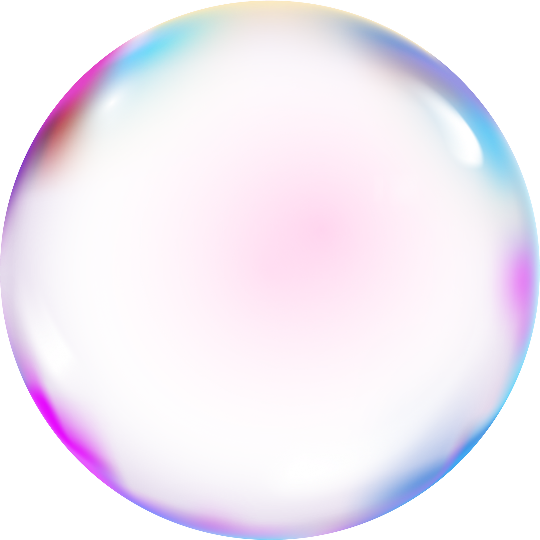 Transparent sphere bubble