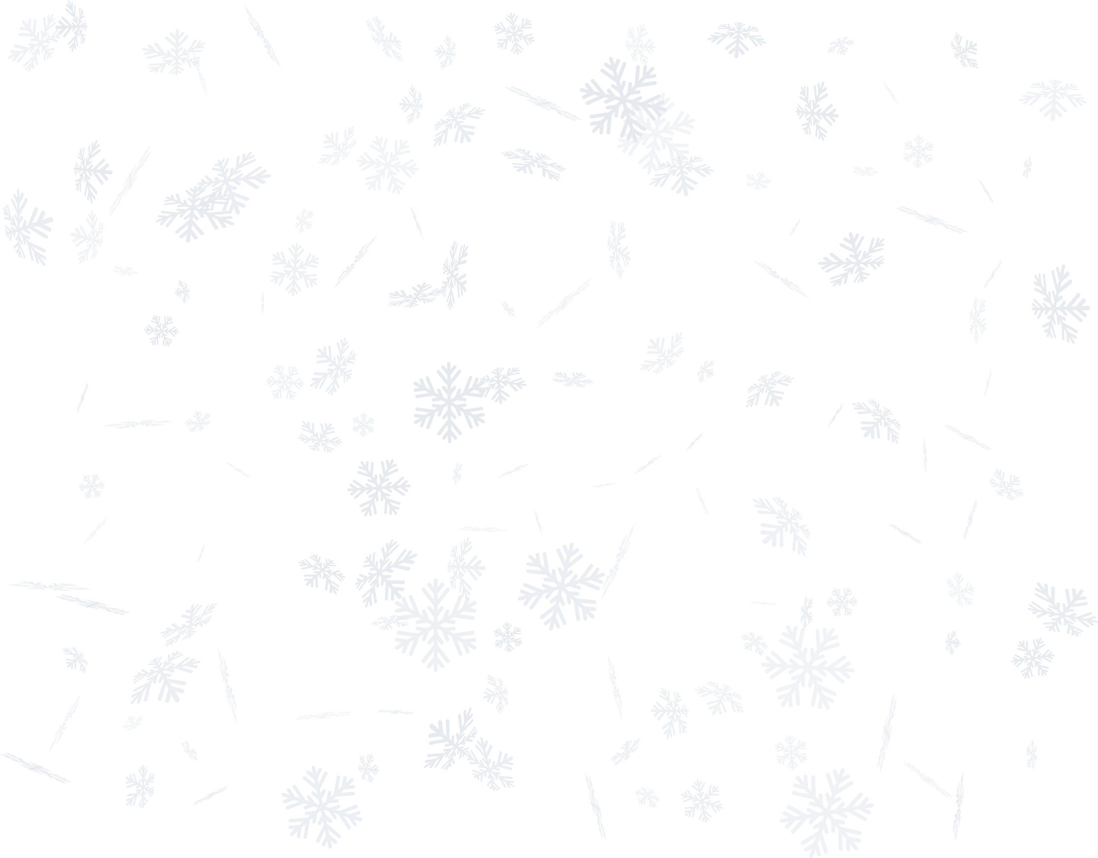 Falling Transparent Snowflakes Background, Bokeh Effect. Winter Holiday Snowfall.